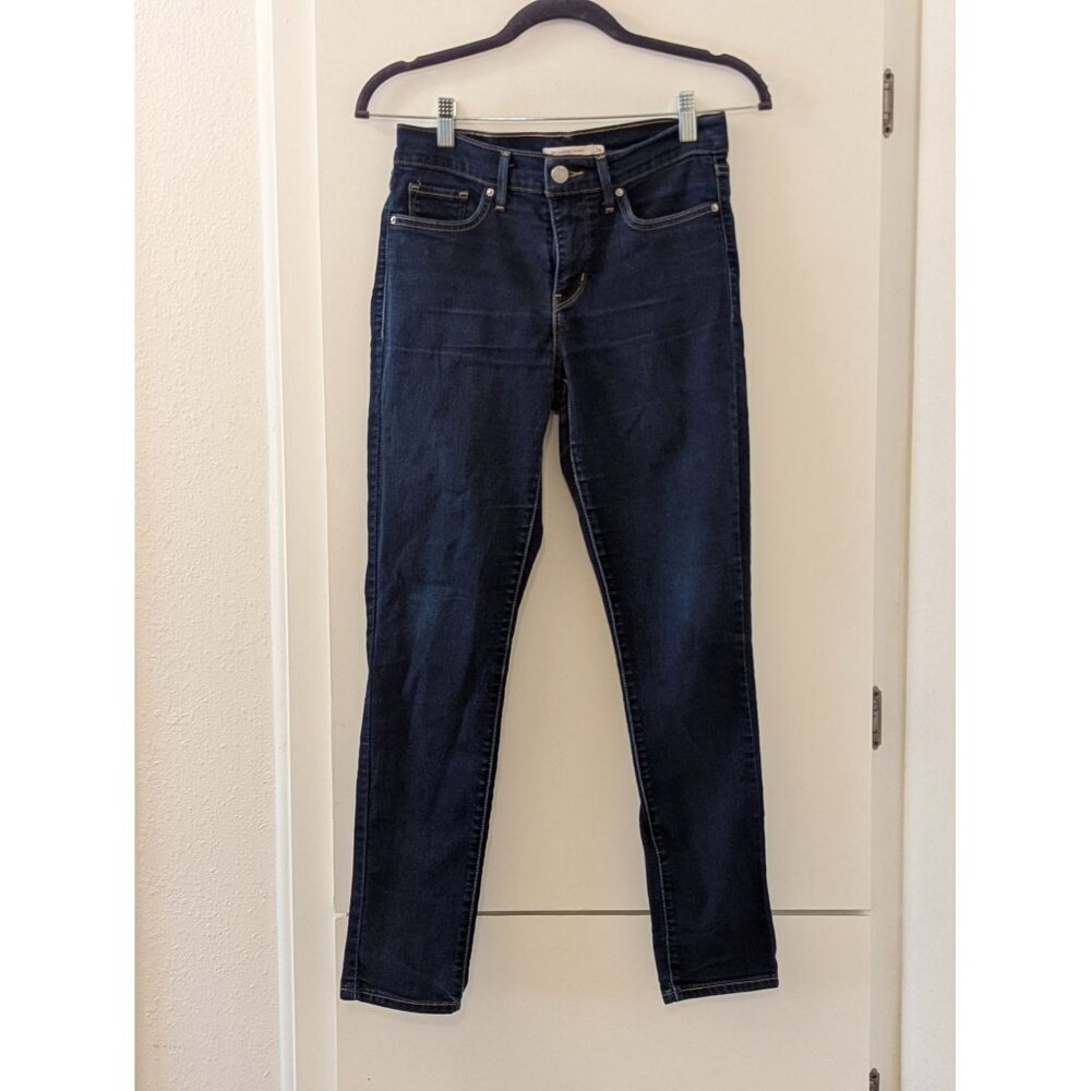 Levis 311 Shaping Skinny Jeans Womens Size 26 Dark Wash Denim Stretch Mid-Rise